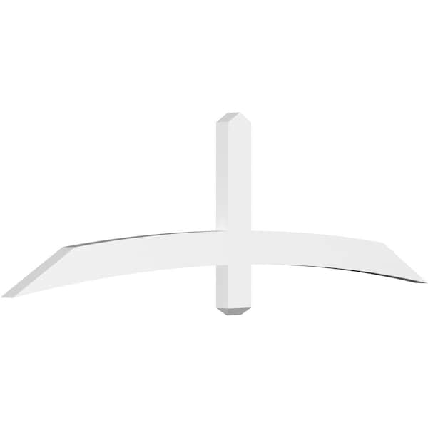 Ekena Millwork Bellingham Architectural Grade PVC Gable Bracket, 72"W x 21"H x 2"D x 4"F, 7/12 Pitch GBP072X21X0204BEL00 - main